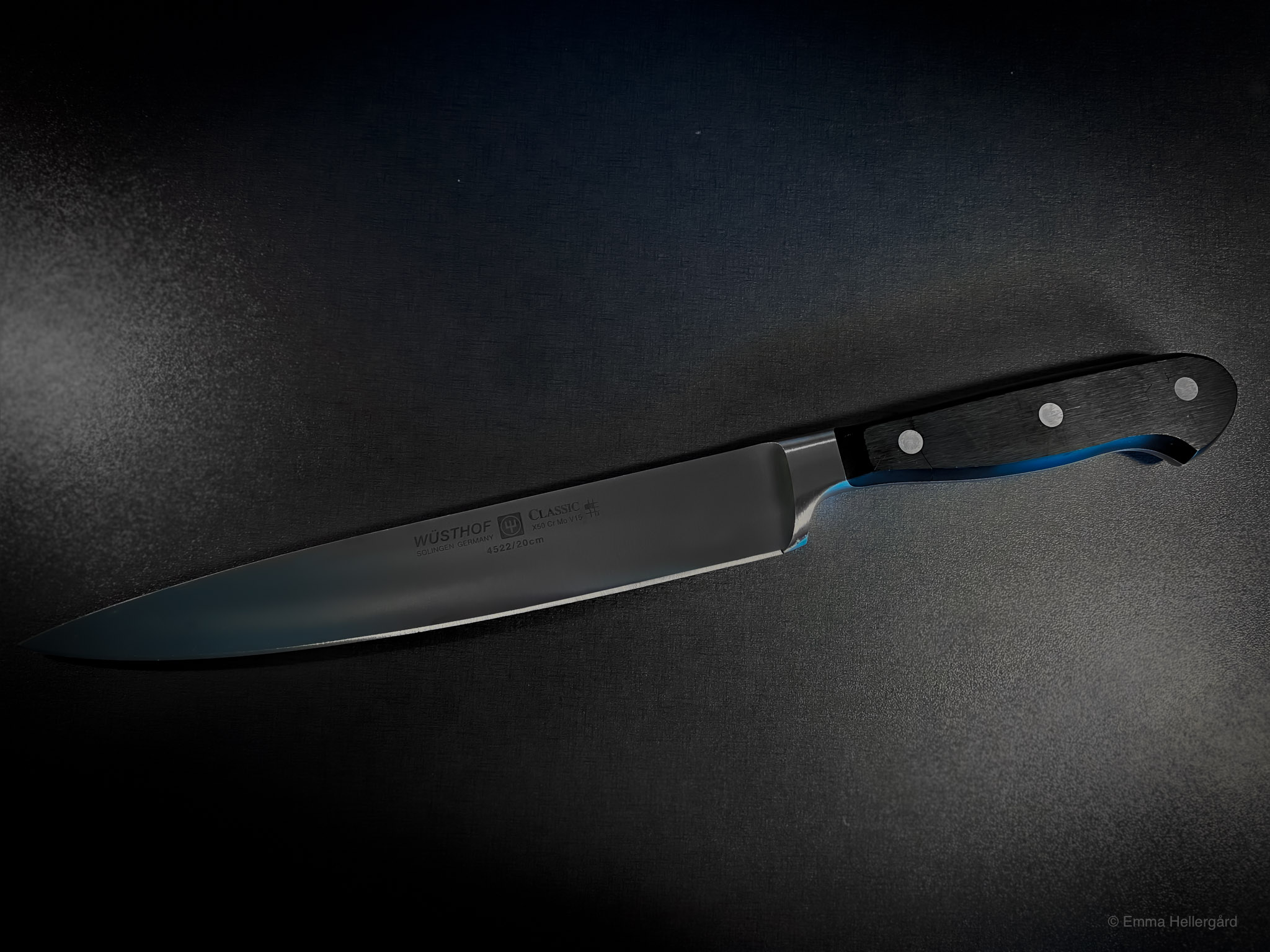 Vass kniv med trähandtag